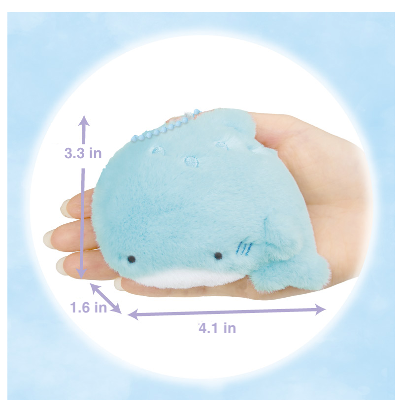 Round Eyes Aquarium Fluffy Keychain Flapjack Octopus