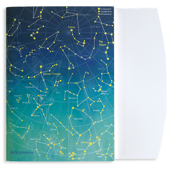 A5 Grid Notebook Astronomy