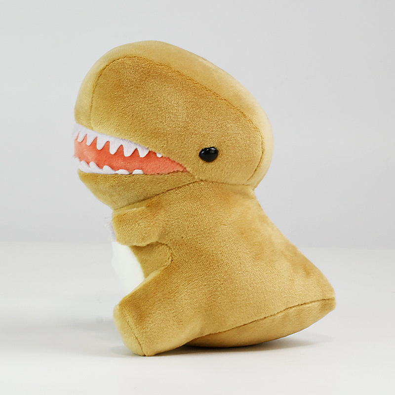 Mochi Fuwa Plush Dino T-Rex Brown Small